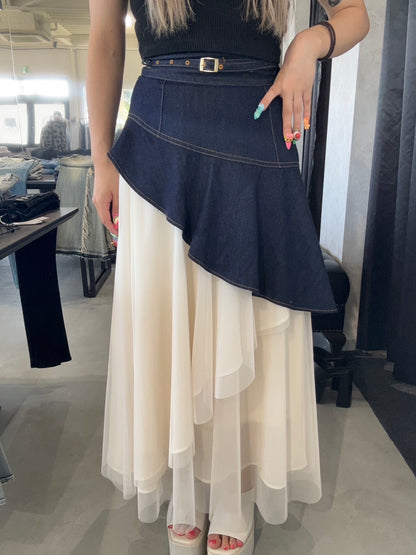 RESEXXY チュールドッキングフレアスカート