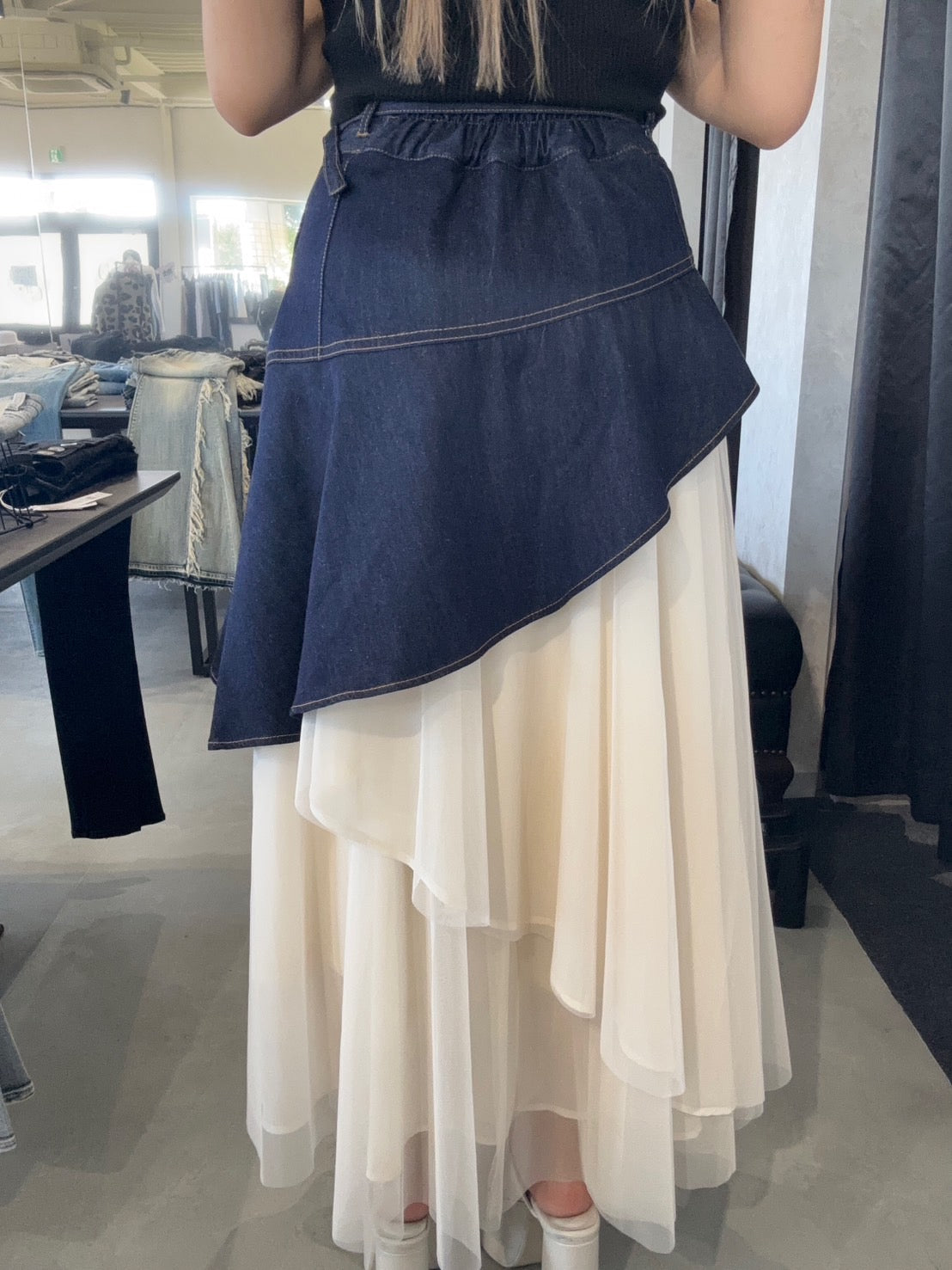 RESEXXY チュールドッキングフレアスカート