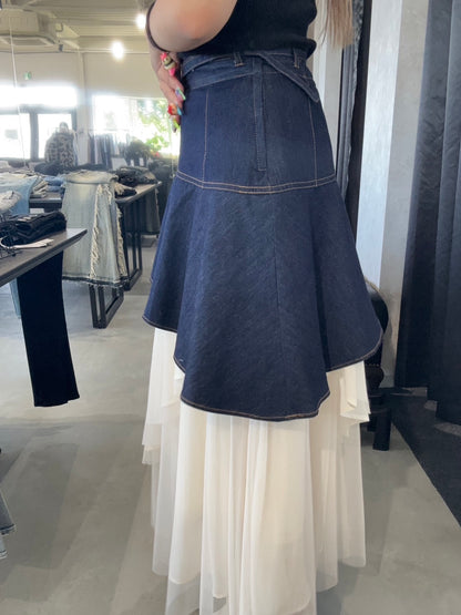 RESEXXY チュールドッキングフレアスカート