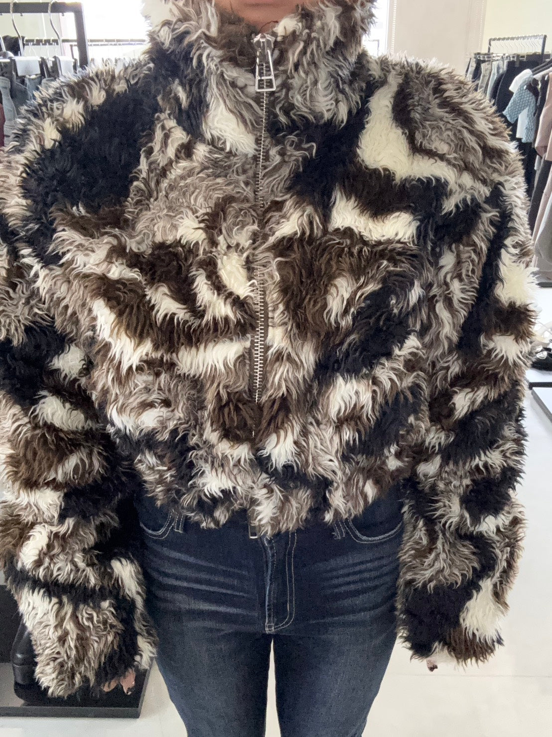 EMODA 2トーンボアブルゾン ミックス エモダ EMODA 2トーンボアブルゾン （ミックス） -ファッション