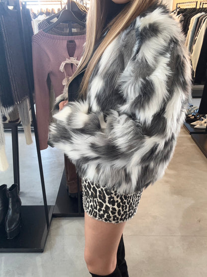 GYDA レイヤードエコファーライダースジャケット