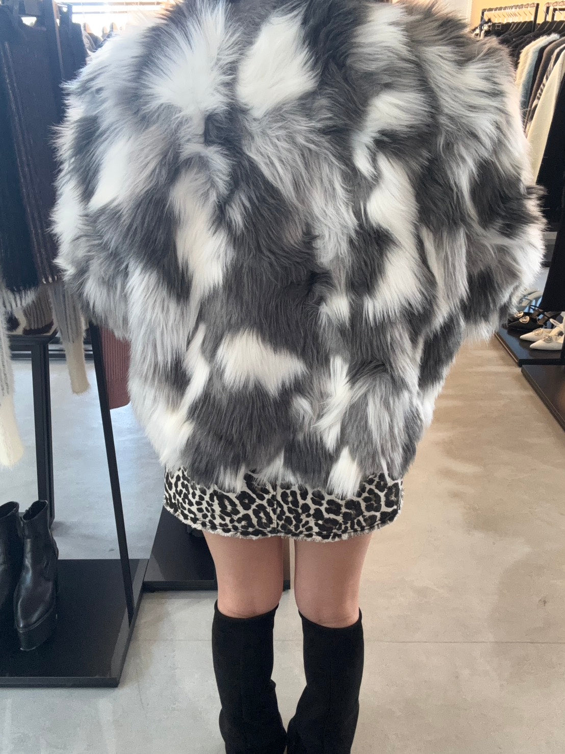 GYDA レイヤードエコファーライダースジャケット