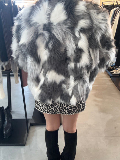 GYDA レイヤードエコファーライダースジャケット