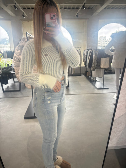 EMODA シャギープレーティングジップトップス