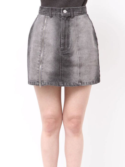 MURUA サイドオープンデニムスカート
