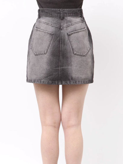 MURUA サイドオープンデニムスカート