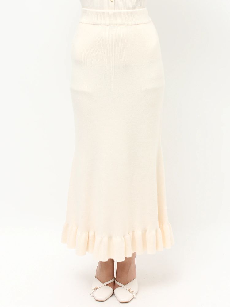 RESEXXY ヘムフリルマーメイドニットスカート