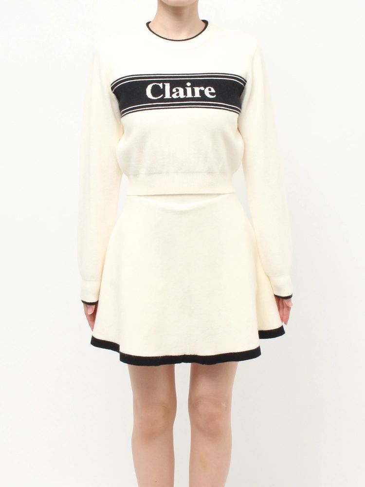 RESEXXY バイカラージャカードニットセットアップ