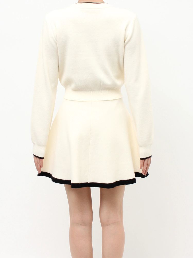 RESEXXY バイカラージャカードニットセットアップ