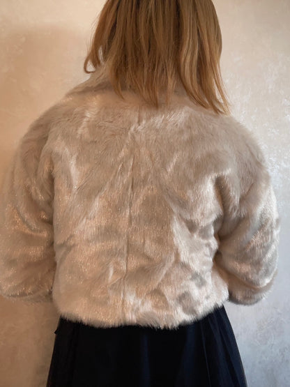 RESEXXY シャイニーファークロップドブルゾン