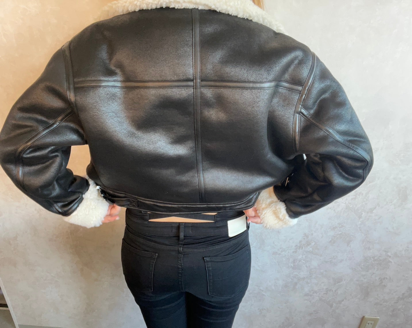 GYDA フェイクスウェードボアショートジャケット