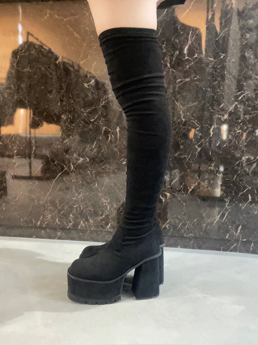 EMODA スクエアフィットロングブーツ