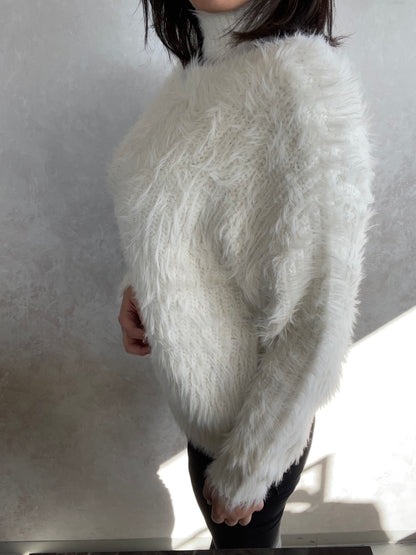 GYDA 2way シャギーチョーカーニットトップス