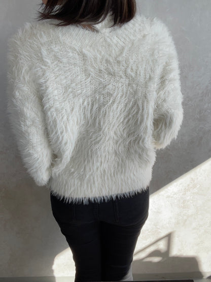 GYDA 2way シャギーチョーカーニットトップス