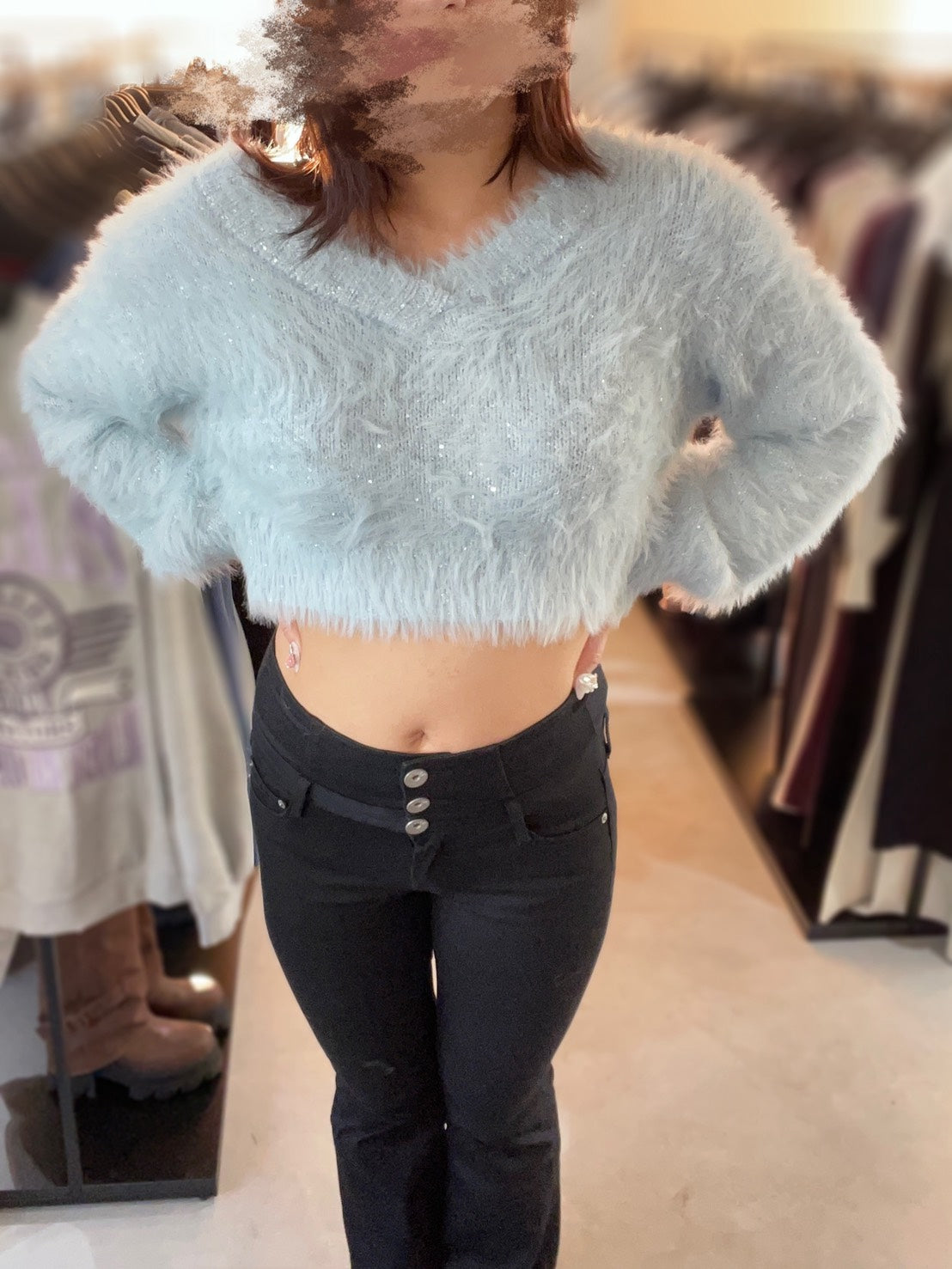 EMODA シャギーシークインズニット