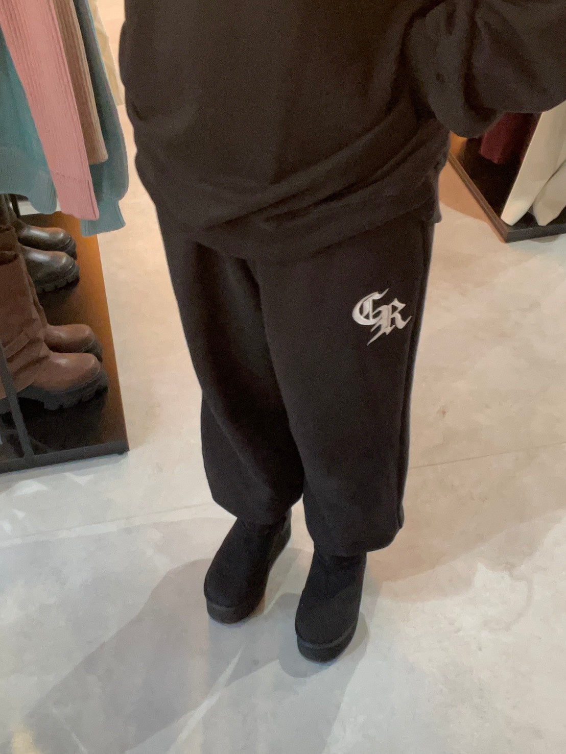 CROCHU CR ビッグロゴスウェットパンツ【SET UP着用可】