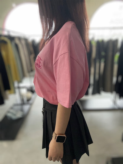 EVRIS E emblemカラーTシャツ